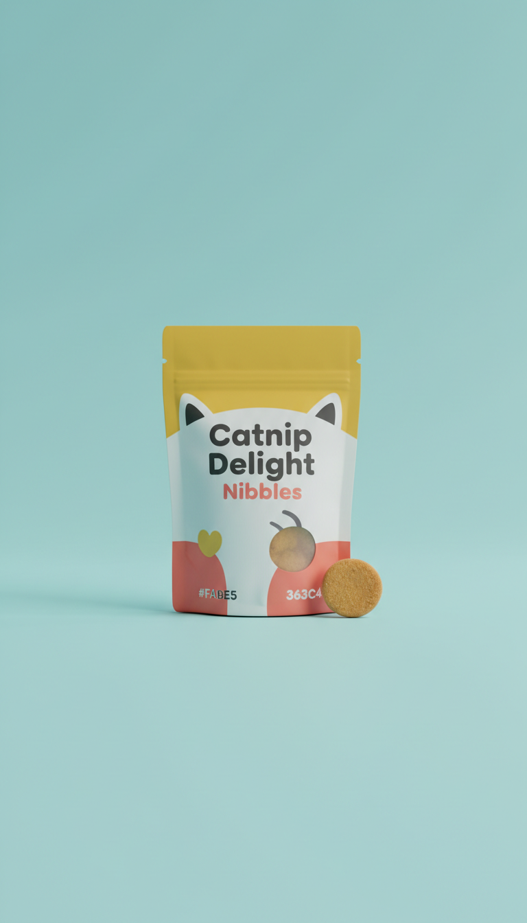 Nibbles con catnip para gatos en pouch